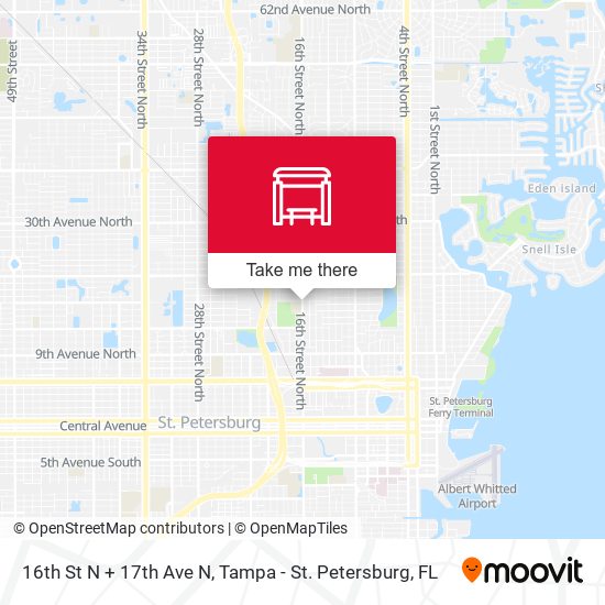 Mapa de 16th St N + 17th Ave N