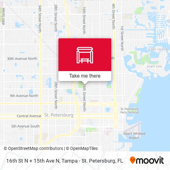 16th St N + 15th Ave N map