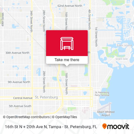Mapa de 16th St N + 20th Ave N