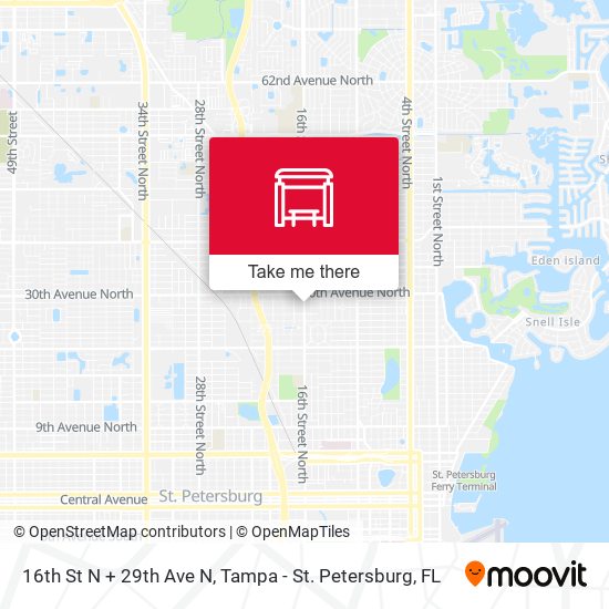 Mapa de 16th St N + 29th Ave N