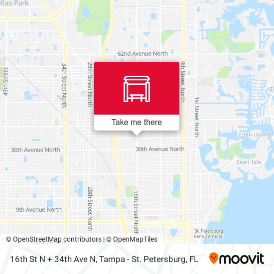 Mapa de 16th St N + 34th Ave N