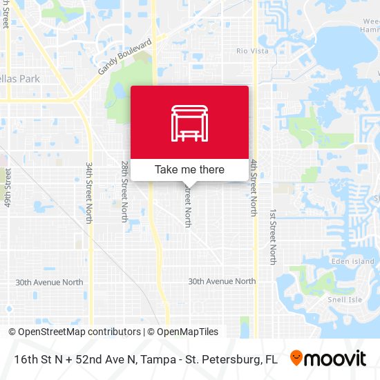 Mapa de 16th St N + 52nd Ave N