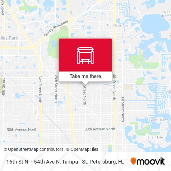 Mapa de 16th St N + 54th Ave N