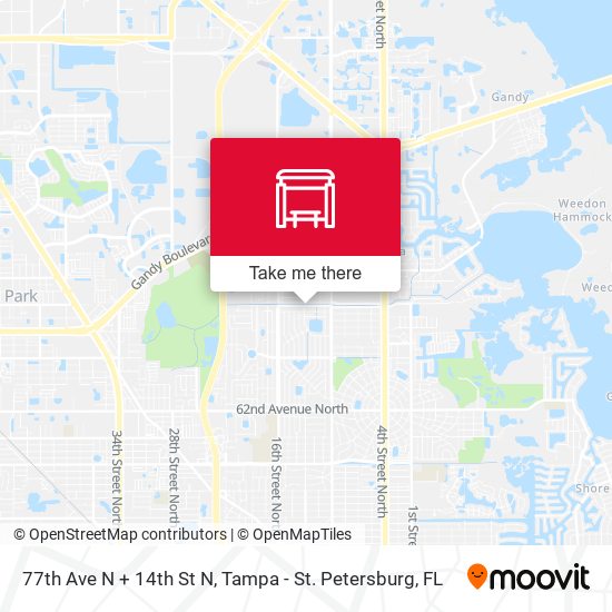 Mapa de 77th Ave N + 14th St N