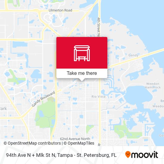 94th Ave N + Mlk St N map