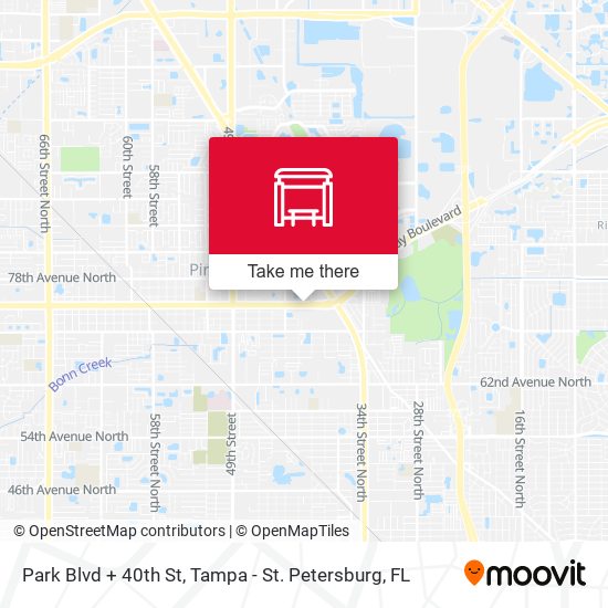 Park Blvd + 40th St map