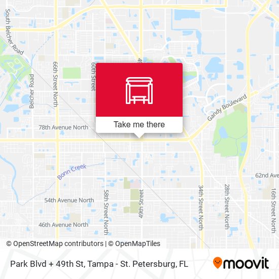 Park Blvd + 49th St map