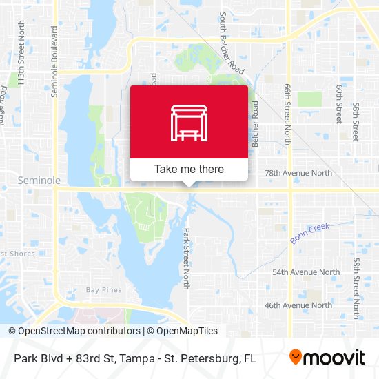 Park Blvd + 83rd St map