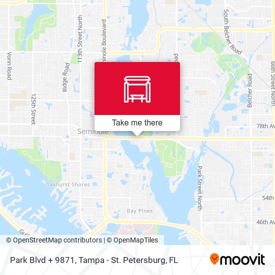 Mapa de Park Blvd + 9871