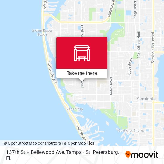 137th St + Bellewood Ave map