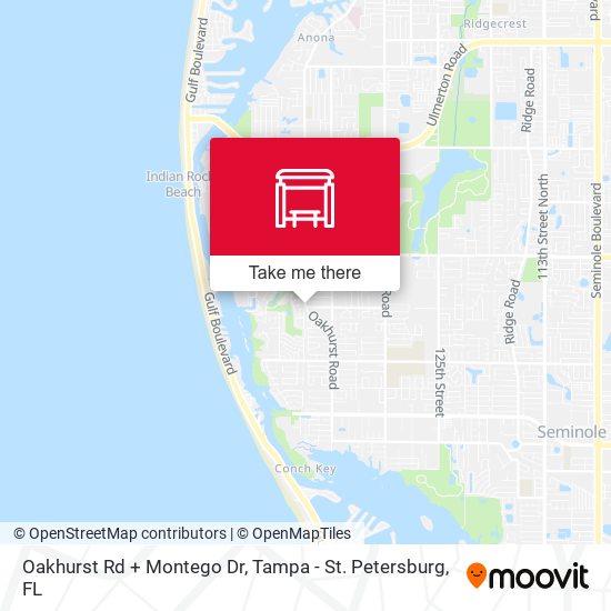 Mapa de Oakhurst Rd + Montego Dr