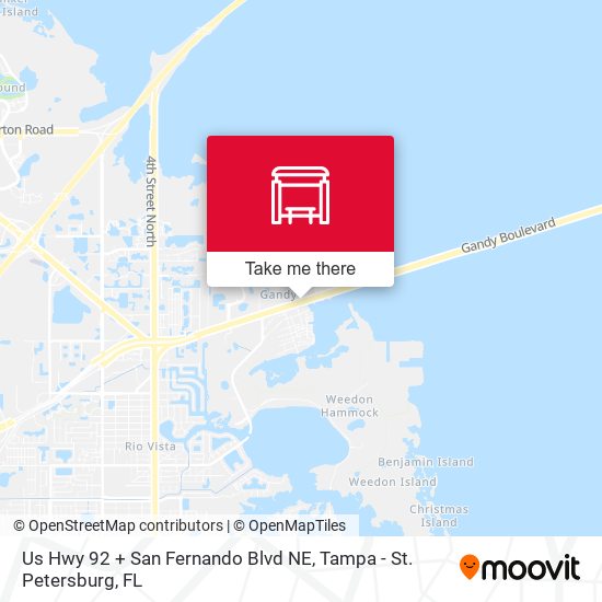 Us Hwy 92 + San Fernando Blvd NE map