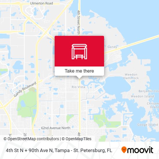 Mapa de 4th St N + 90th Ave N