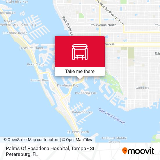 Palms Of Pasadena Hospital map