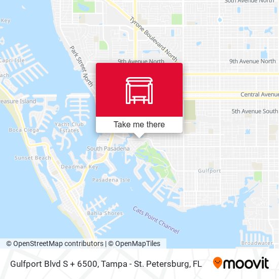 Gulfport Blvd S + 6500 map