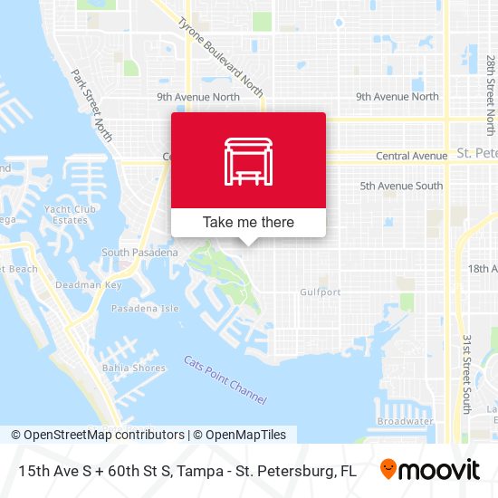 15th Ave S + 60th St S map