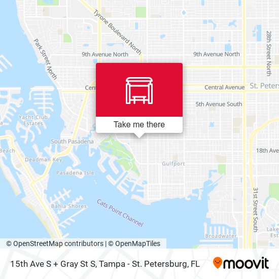 15th Ave S + Gray St S map