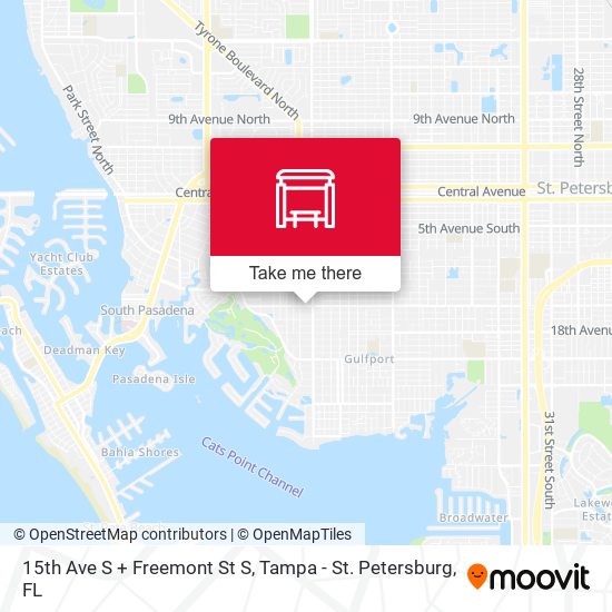 Mapa de 15th Ave S + Freemont St S
