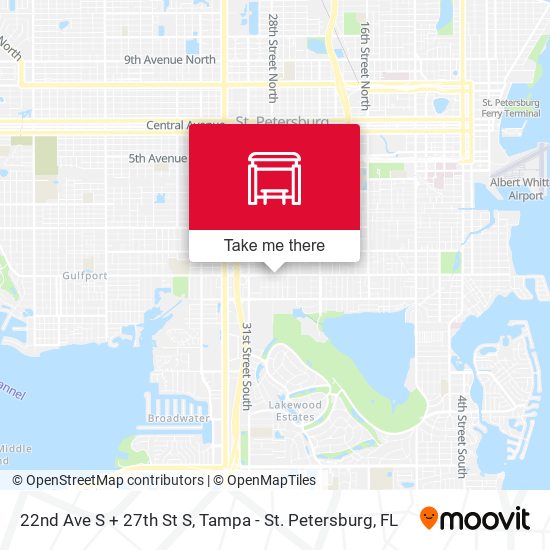 Mapa de 22nd Ave S + 27th St S