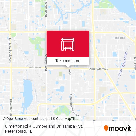 Ulmerton Rd + Cumberland Dr map