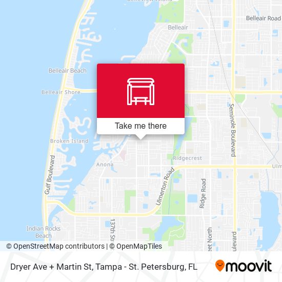 Dryer Ave + Martin St map