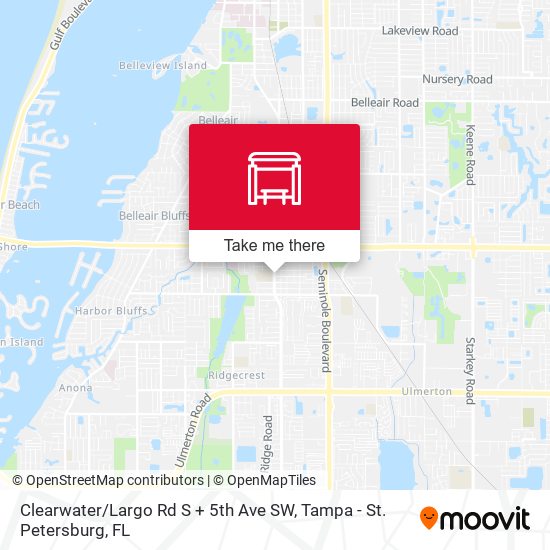 Clearwater / Largo Rd S + 5th Ave SW map