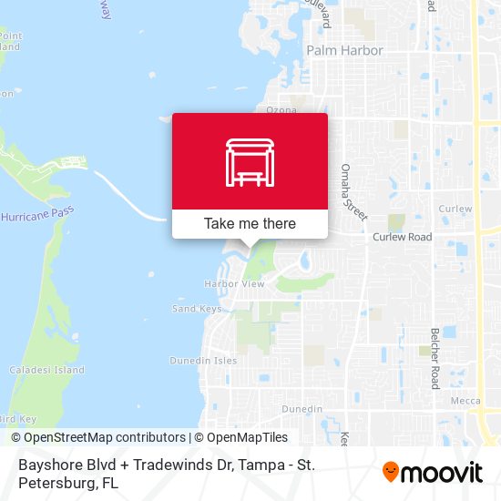 Bayshore Blvd + Tradewinds Dr map