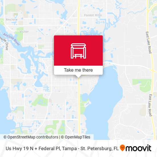 Us Hwy 19 N + Federal Pl map