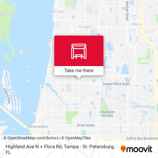 Highland Ave N + Flora Rd map