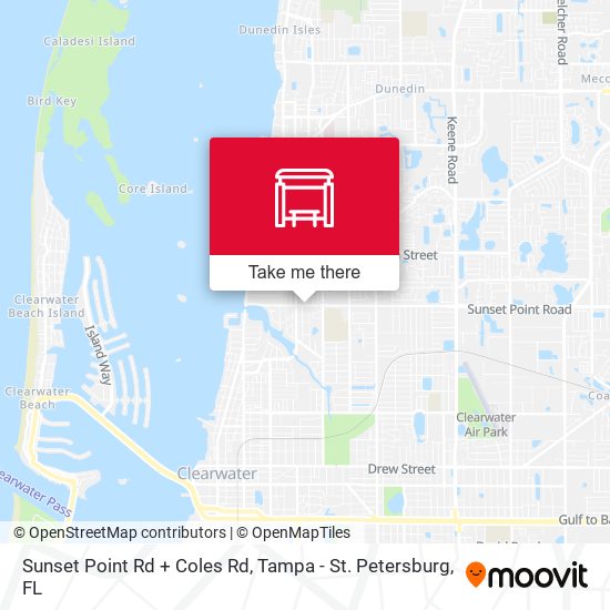 Mapa de Sunset Point Rd + Coles Rd