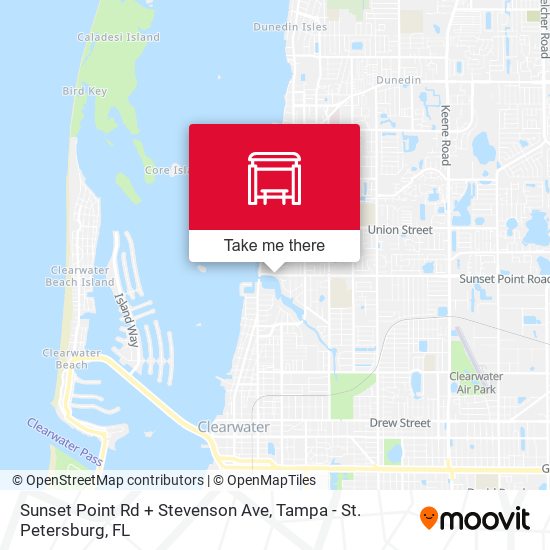 Mapa de Sunset Point Rd + Stevenson Ave