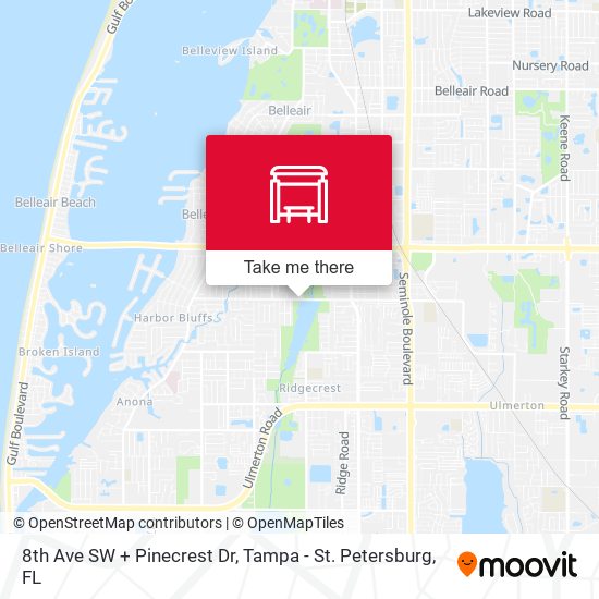 Mapa de 8th Ave SW + Pinecrest Dr