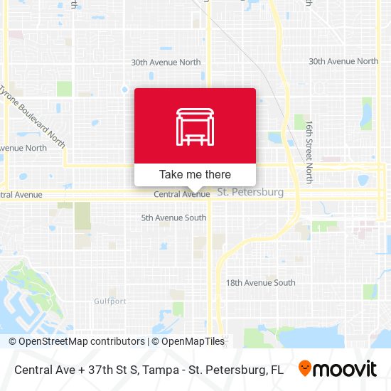 Central Ave + 37th St S map
