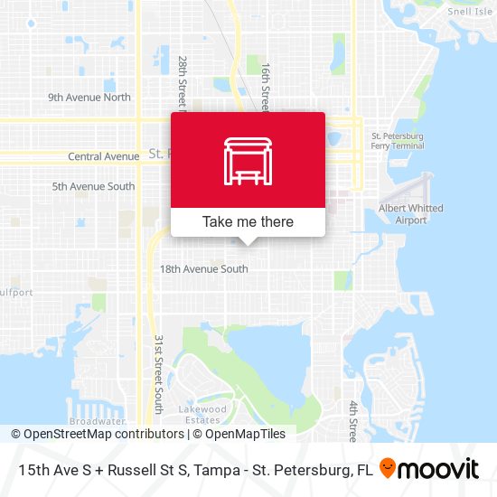15th Ave S + Russell St S map