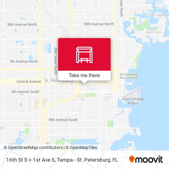 Mapa de 16th St S + 1st Ave S
