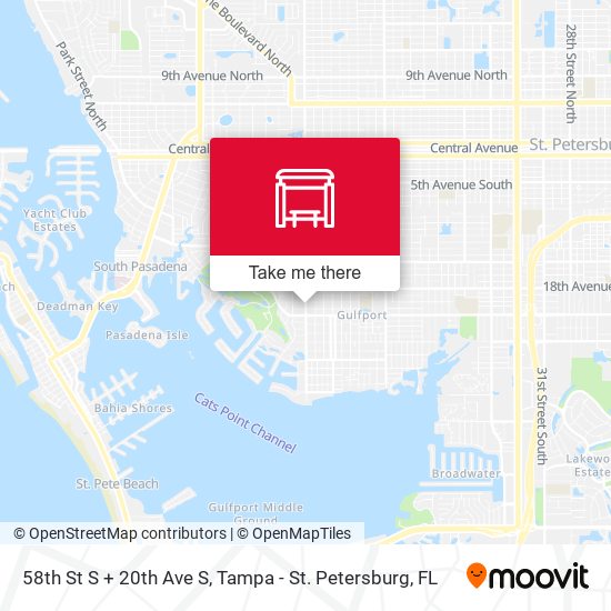 58th St S + 20th Ave S map