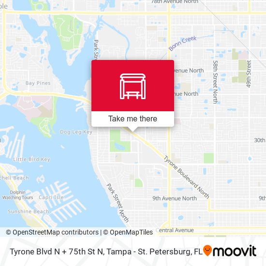 Mapa de Tyrone Blvd N + 75th St N