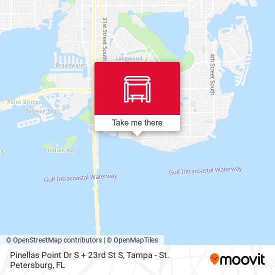 Mapa de Pinellas Point Dr S + 23rd St S