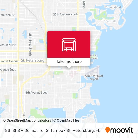 8th St S + Delmar Ter S map