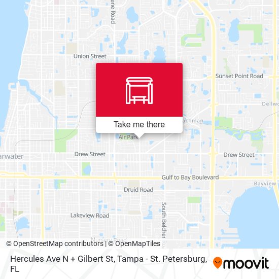 Hercules Ave N + Gilbert St map