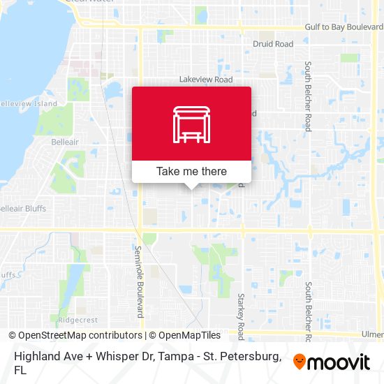 Mapa de Highland Ave + Whisper Dr