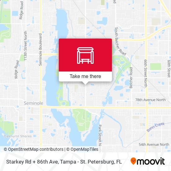 Starkey Rd + 86th Ave map