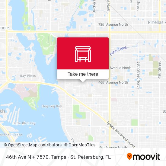 46th Ave N + 7570 map