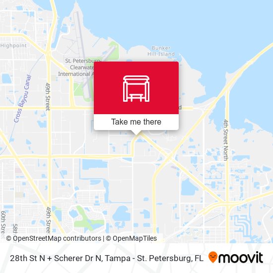 28th St N + Scherer Dr N map