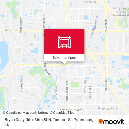 Bryan Dairy Rd + 66th St N map