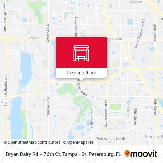 Bryan Dairy Rd + 76th Ct map