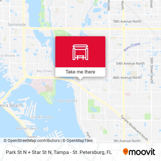 Mapa de Park St N + Star St N