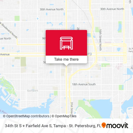 Mapa de 34th St S + Fairfield Ave S