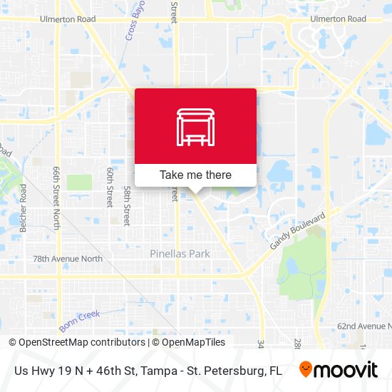 Mapa de Us Hwy 19 N + 46th St