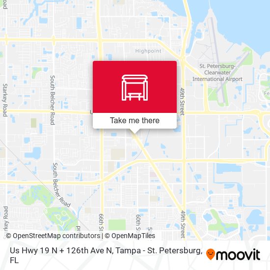 Mapa de Us Hwy 19 N + 126th Ave N
